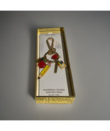 Gold school supply, Handbag Charm and Key Ring - $45.82