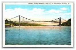 Bear Mountain Hudson River Bridge Road New York NY UNP WB Postcard N23 - $2.92