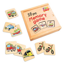 16pc. Wooden Memory Game - £18.41 GBP