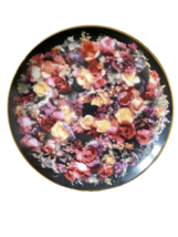 Art Affects Porcelain Plate 8&quot; diameter vintage 24K Gold Trim Rose Wreath - £10.99 GBP
