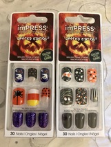 Lot of (2) IMPRESS Press-on Manicure Kit Halloween Designs - £11.92 GBP