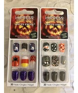 Lot of (2) IMPRESS Press-on Manicure Kit Halloween Designs - £11.81 GBP