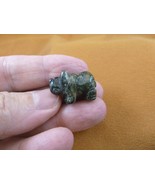 (Y-RHI-524) green black RHINOCEROS I love little Rhino RHINOS gemstone F... - £6.70 GBP