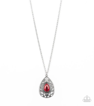 Paparazzi Modern Majesty Red Necklace - New - $4.50