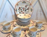Jamestown China &quot;The Joy of Christmas&quot; Plates/2 Size Saucers/Bowls/Mugs ... - $84.10