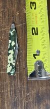 Czechoslovakia Celluloid Miniature Pocket Knife Green Vintage - $4.95