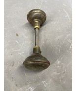 Antique Brass Door Knobs W/ Spindle Vintage Handles Large Entry Interior... - $15.46