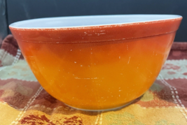 Vintage Pyrex Bowl Flameglo Orange 1 1/2 quart   Mixing Nesting Bowl - $13.86