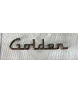 1956-1958 Studebaker Hawk Trunk Lid Script &quot;Golden&quot; Distressed READ - £11.87 GBP