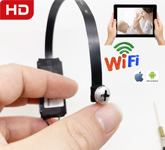 Screw 4K HD 3.7V 5V Wifi wireless mini smallest hidden pinhole nanny cam... - £24.66 GBP