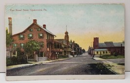 Quakertown Pennsylvania East Broad Street c1910 Postcard C7 - £7.89 GBP