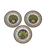 Rochard Limoges France Set Of 3 Plates Carrots Beets 7.75&quot; Salad Dessert... - £23.21 GBP