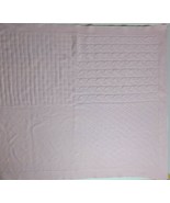 Koala Baby Pink Mixed Knit Cable Ladder Blanket Sweater Woven Acrylic Lo... - $54.32 CAD