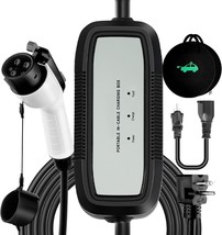 25FT Level 1&amp;2 EV Charger  for J1772 Electric Cars 16Amp 110V-240V NEMA 6-20 - $92.55