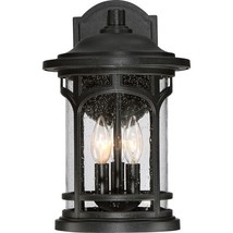 Quoizel MBH8409K 3-Light Marblehead Outdoor Lantern in Mystic Black - $143.28