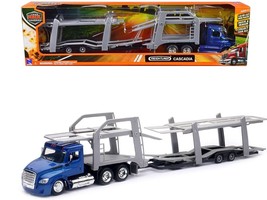 Freightliner Cascadia Auto Transporter Blue Metallic &quot;Long Haul Trucker&quot;... - $51.80