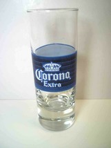 Glass shooter Corona Extra crown logo blue bands - £4.21 GBP