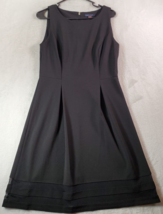Tommy Hilfiger Tank Dress Womens Size 10 Black Sleeveless Round Neck Back Zipper - £20.92 GBP