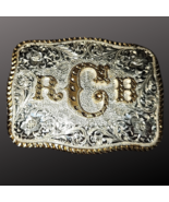 El Arturo Crumine Silver Bronze Initial Buckle RBC Pre-Loved - $39.99