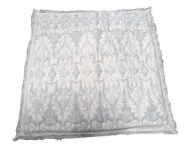 Soft Surroundings Euro Pillow Sham Discontinued Blue White Flowers Floral 101206 - £30.88 GBP