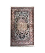 Handmade Vintage Persian Tabriz Silk Rug 2.5&#39; x 4.3&#39; (78cm x 133cm) 1950... - $442.75 CAD
