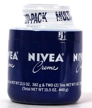 Nivea 15.5 Oz 3 Pc Multi Pack Rich Moisturizing Crème 1 Jar &amp; 2 Tins - £19.18 GBP