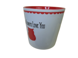 Red and White Owl Mug &quot;Owl Always Love You&quot; 4.25 Inch - £11.87 GBP
