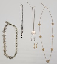 *B9) Mixed Lot of 8 Piece Junk Drawer Costume Jewelry Earrings Necklace ... - $19.79