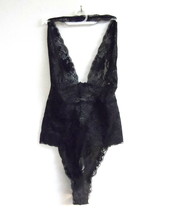 Adore Me Women&#39;s Lingerie Lace Mesh See Through Bodysuit 03891 Black 0X - £11.34 GBP