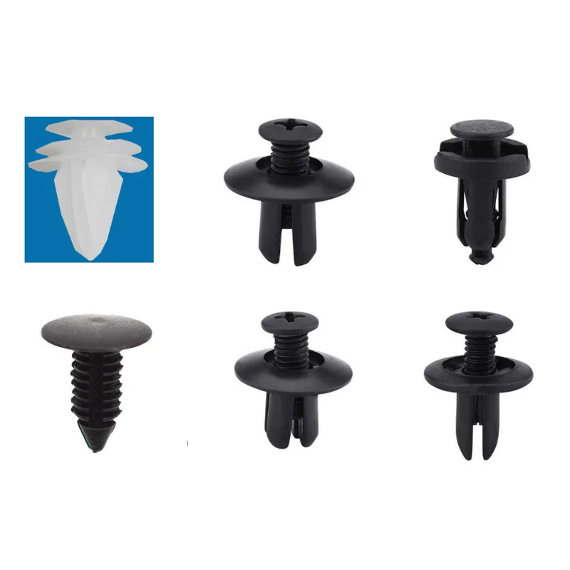 Universal Auto Fastener Clip Kit - 100pcs Mixed Car Body Retainer Pins - £13.29 GBP