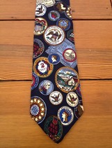 Britches Americana Series Collectors Coins 1891 100% Silk Tie USA Made 3... - £29.10 GBP