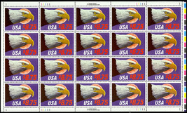 2394, $8.75 1988 Express Mail Full Sheet of 20 Stamps CV $515.00 - Stuart Katz - £182.69 GBP