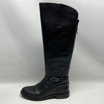 Franco Sarto HADLEY Black Leather Ladies Tall Riding Boots 9M EUC Over the Knee - £37.36 GBP