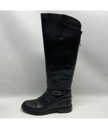 Franco Sarto HADLEY Black Leather Ladies Tall Riding Boots 9M EUC Over t... - £37.36 GBP