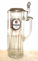 Krombacher Pils Krombach 1997 Track & Fields lidded German Beer Glass Seidel - £11.95 GBP