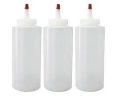 12oz FOOD SAFE 3/pk Squeeze Bottles Condiment Ketchup Mustard Oil BBQ Sauce - $9.99