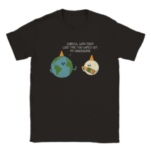Kawaii earth moon t shirt dinosaurs comic tee shirt biology palaeontolog... - $27.88