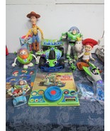 Mixed Toy Story Lot Of 15+ Toys Figures Books Buzz Woody Jessie Potato H... - £116.65 GBP