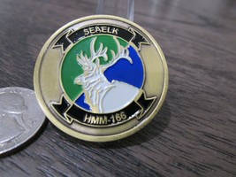 USMC HMM 166 Marine Medium Helicopter Sq. Seaelk Challenge Coin #118L - £22.54 GBP