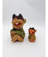 Henning Hand Carved Norwegian Troll Authentic Wooden Folk Art Figurine 6... - $1,405.70 MXN