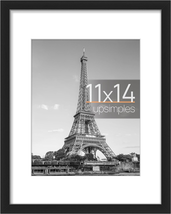 Picture Frame 11X14, Display Pictures 8X10 with Mat or 11X14 without Mat... - $15.94