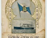 Hamburg American Line 1905 S S Moltke Passenger List  - $67.32