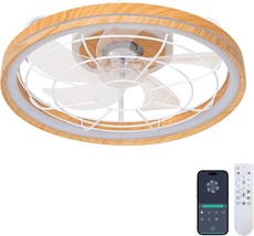 20&#39;&#39; Smart Ceiling Fan With Lights And Remote Modern Slim Low Profile Ceiling - $155.94