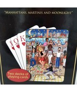 Charles Fazzino Manhattans Martinis and Moonlight Playing Cards 2 Decks Set - £19.82 GBP
