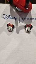 Disney Parks Baublebar Mickey and Minnie Mouse Face Earrings NEW