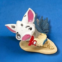 Disney Moana Pua And Heihei Pet Pig And Rooster Cake Topper Action 2.5&quot; Figure - £4.72 GBP