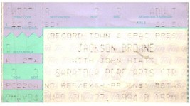 JACKSON Browne John Hiatt Ticket Stub Juillet 27 1994 Saratoga Ressorts New York - £36.97 GBP