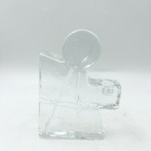 Vintage MCM Wiesenthal Hutte Glass Block Christmas Angel Candle Holder - £15.84 GBP