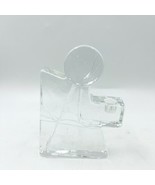 Vintage MCM Wiesenthal Hutte Glass Block Christmas Angel Candle Holder - £15.71 GBP