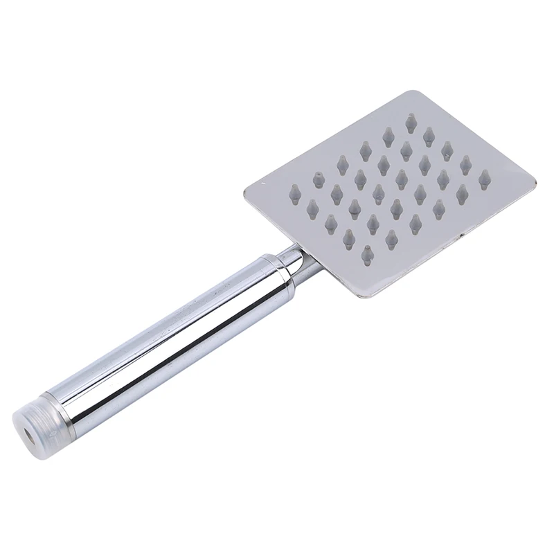 House Home New Stainless Steel Round Square Rainfall Shower Head With Hand-held  - £66.56 GBP
